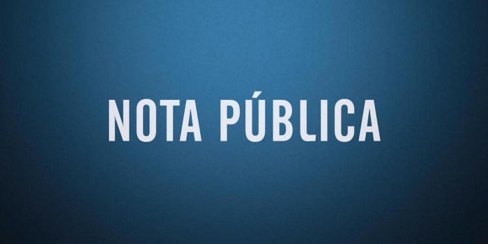NOTA PÚBLICA