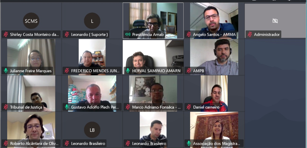 Diretores da AMMA participam de reunião da Subcoordenadoria da Justiça Estadual da Região Nordeste