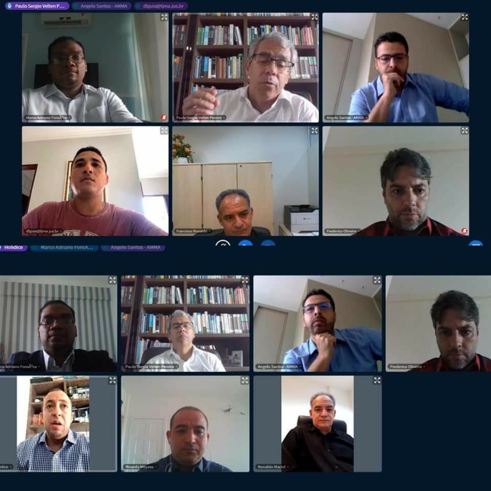 Diretores da AMMA participam de reunião por videoconferência com corregedor-geral da Justiça