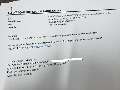 AMMA esclarece desfiliação da juíza Anelise Reginato