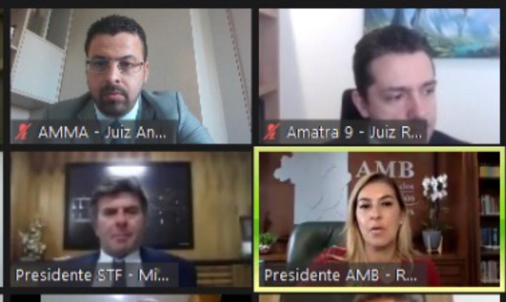 Angelo Santos participa de reunião entre representantes das associações de magistrados e o presidente do STF
