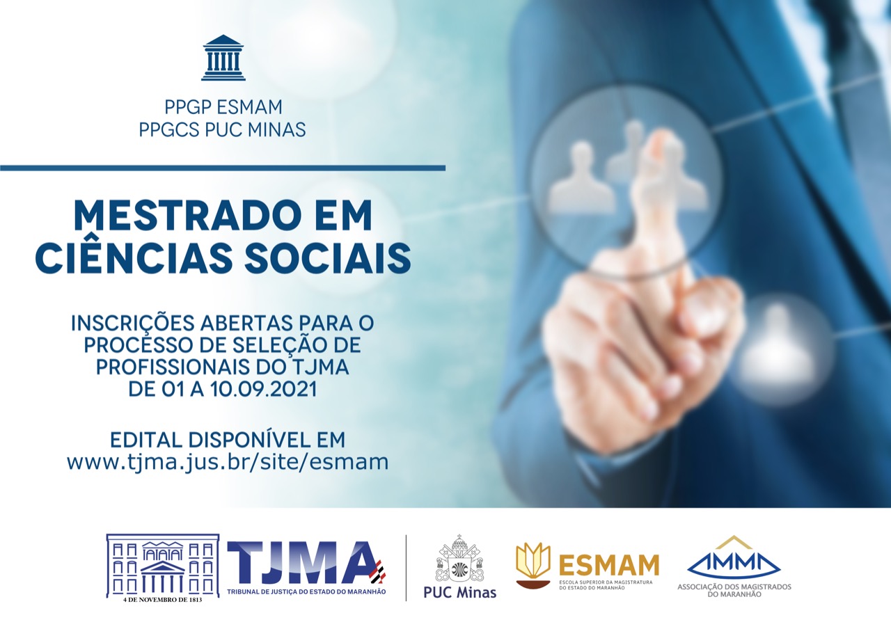 Publicado o Edital de seleção para o mestrado em Ciências Sociais da PUC MInas