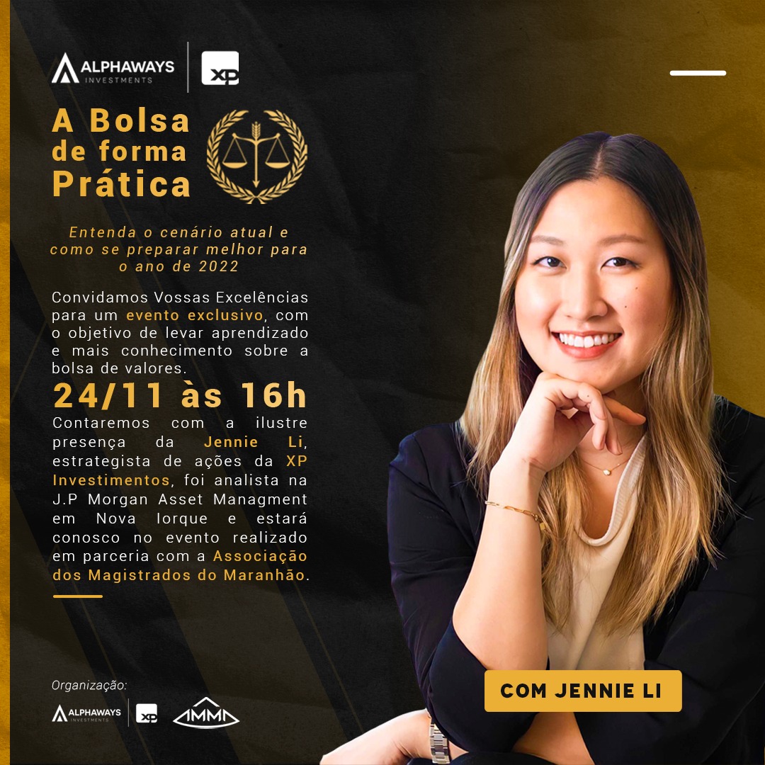 AMMA e Alphaways promovem curso sobre bolsa de valores dia 24 de novembro