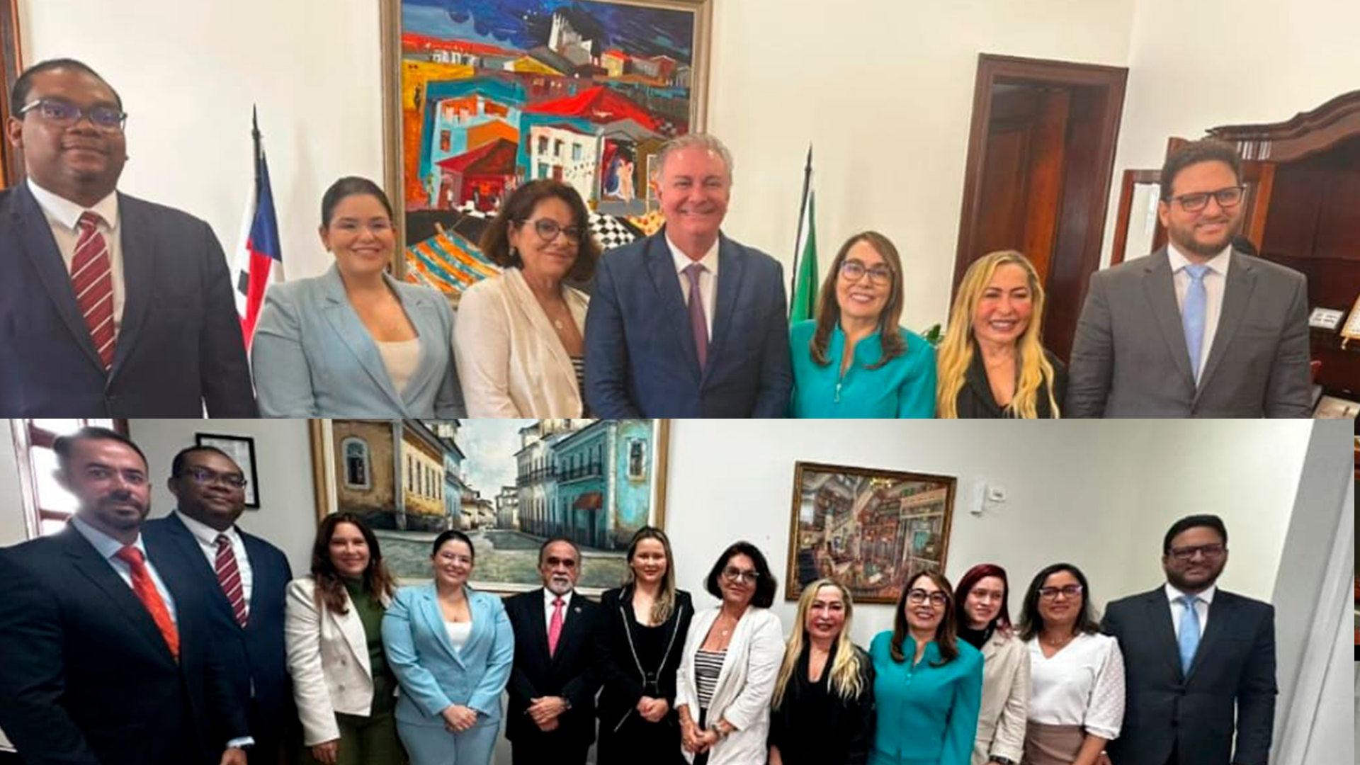 Diretoria da AMMA faz a primeira visita institucional ao TJMA, CGJ e Ampem
